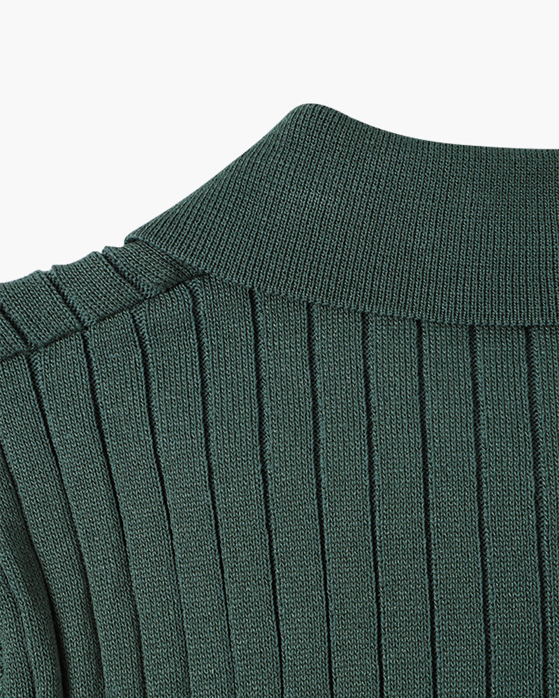 Visconti Knitted Polo Shirt - Nero