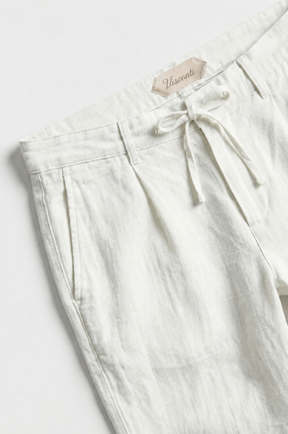 Visconti Linen Trousers - Beige