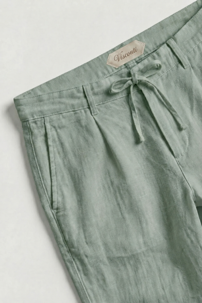 Visconti Linen Trousers - Beige