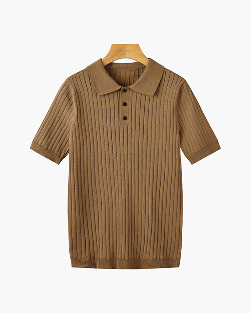 Visconti Knitted Polo Shirt - Verde