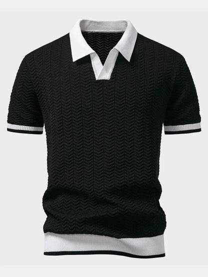Visconti Polo in maglia Ascot - Nero