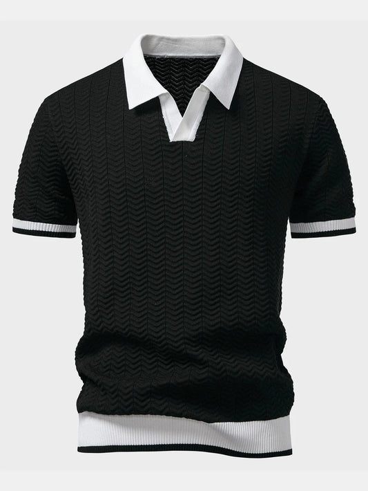 Visconti Polo in maglia Ascot - Nero