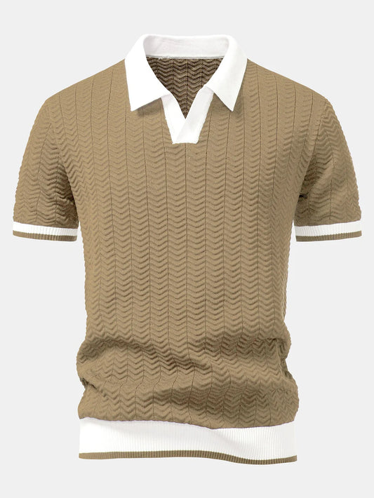 Visconti Polo in maglia Ascot - Beige